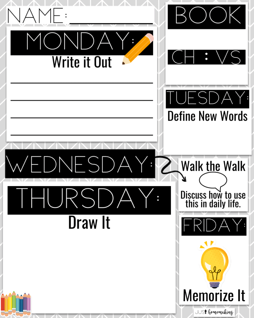 Verse of the Week Printable