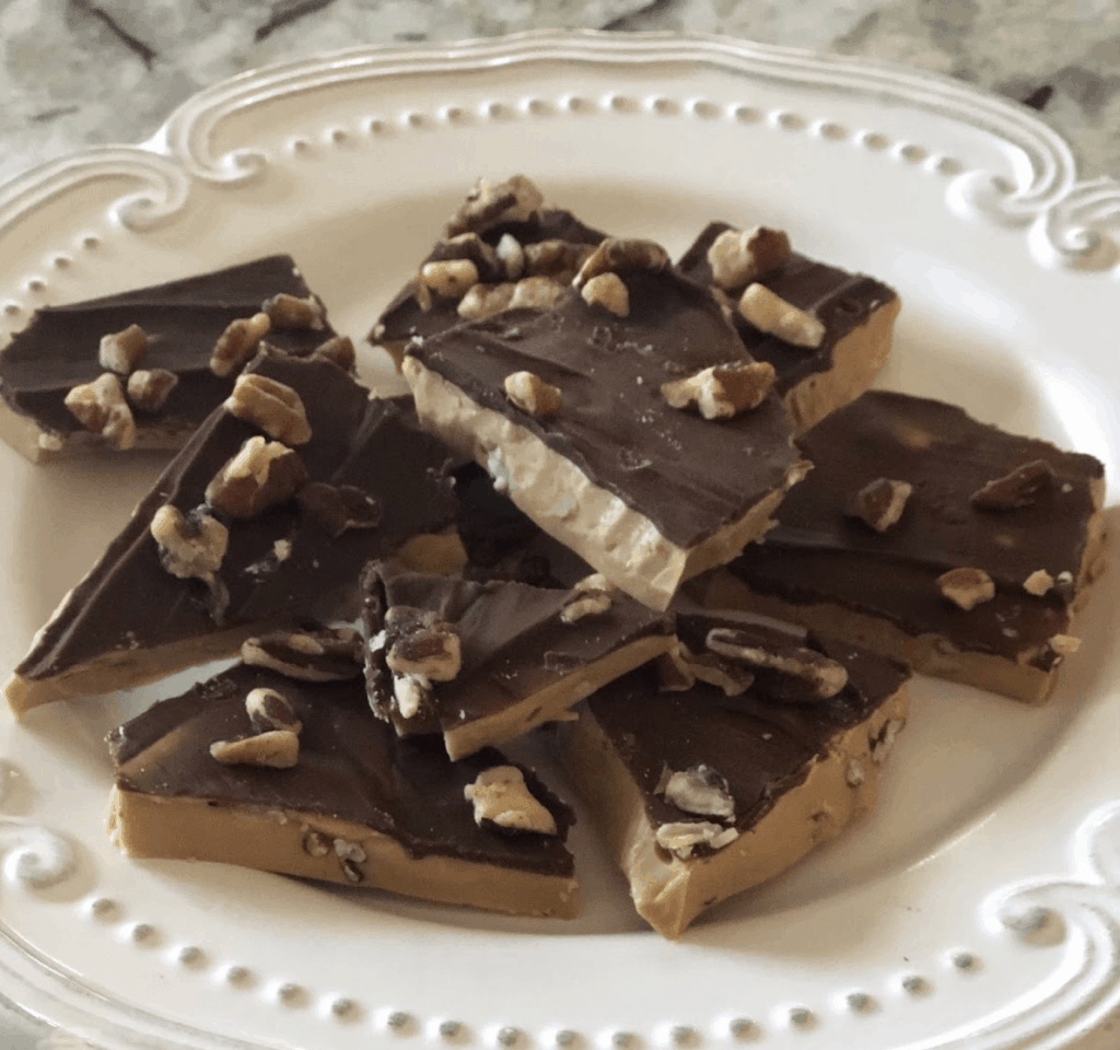 gourmet English toffee on a plate