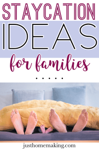pin for pinterest: staycation ideas for families