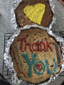 Thank You cookie cake