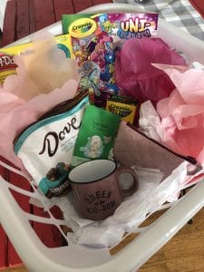 goodie basket for a foster mama