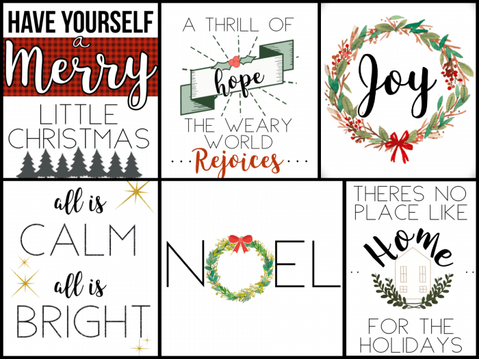 7 Christmas Wall Decor Printables to Bring the Holly and Jolly into ...