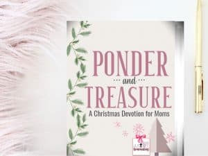 Ponder and Treasure: A Christmas devotion for Moms