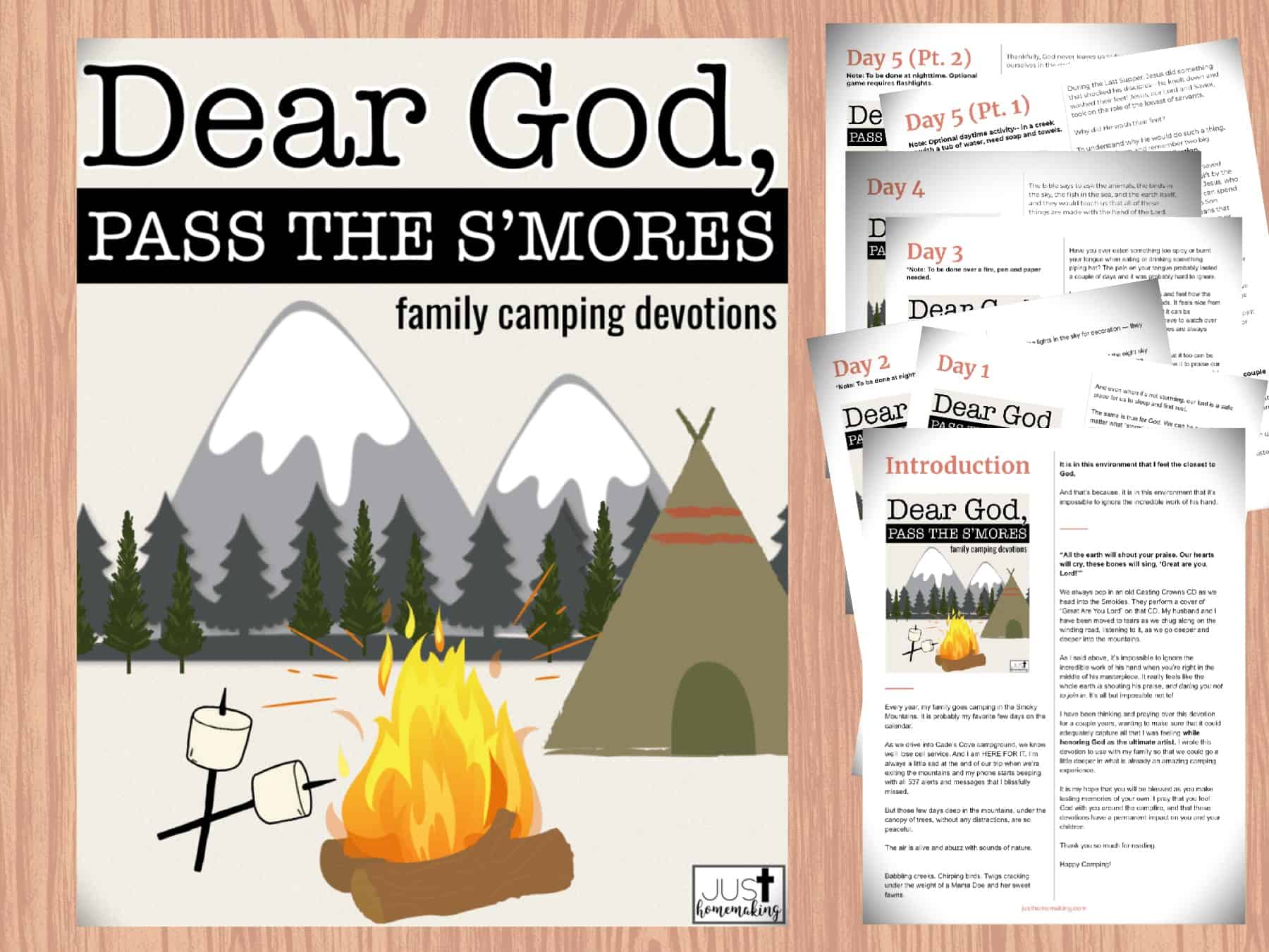 Printable Family Devotion for Camping