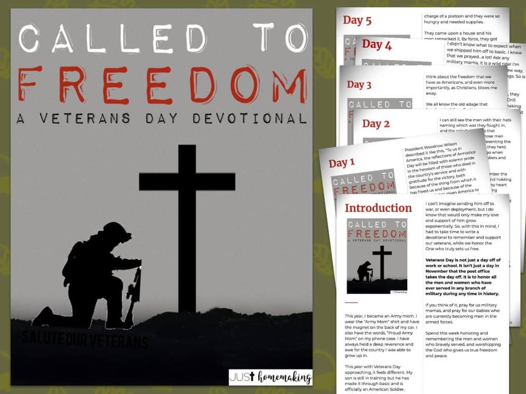 Called to Freedom Veterans Day Devotion