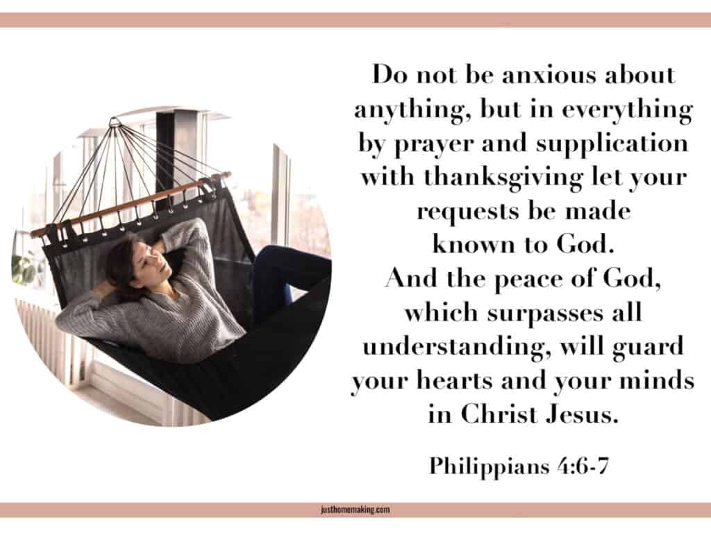 Bible Verses about Self Care: Philippians 4:6-7