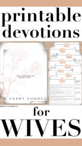 Pin: Printable Devotion for Wife with pictures of the 7 day devotional