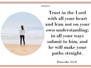 Devotion for women - Proverbs 3:5-6