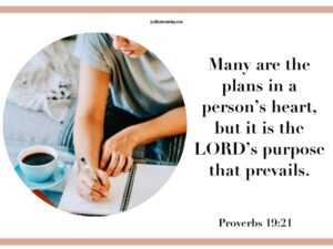 Devotion for women - Proverbs 19:21