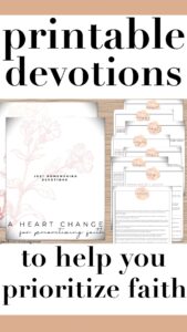pin: printable devotion to help you prioritize faith