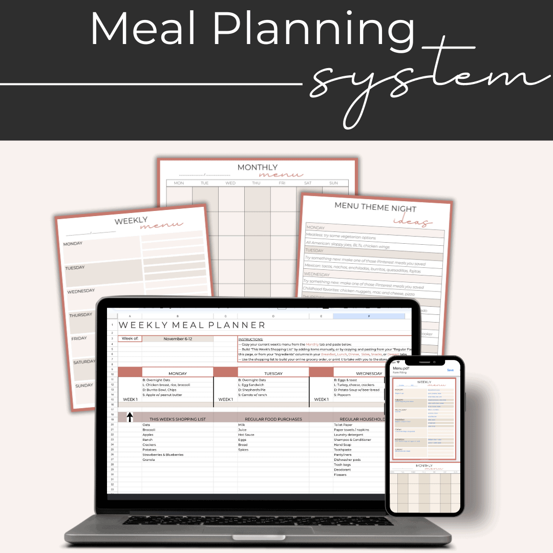 Meal Planning System: An Absolute Game Changer for Busy Moms