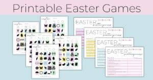 Printable Easter Games: Eggstra Fun for Everyone - Just Homemaking