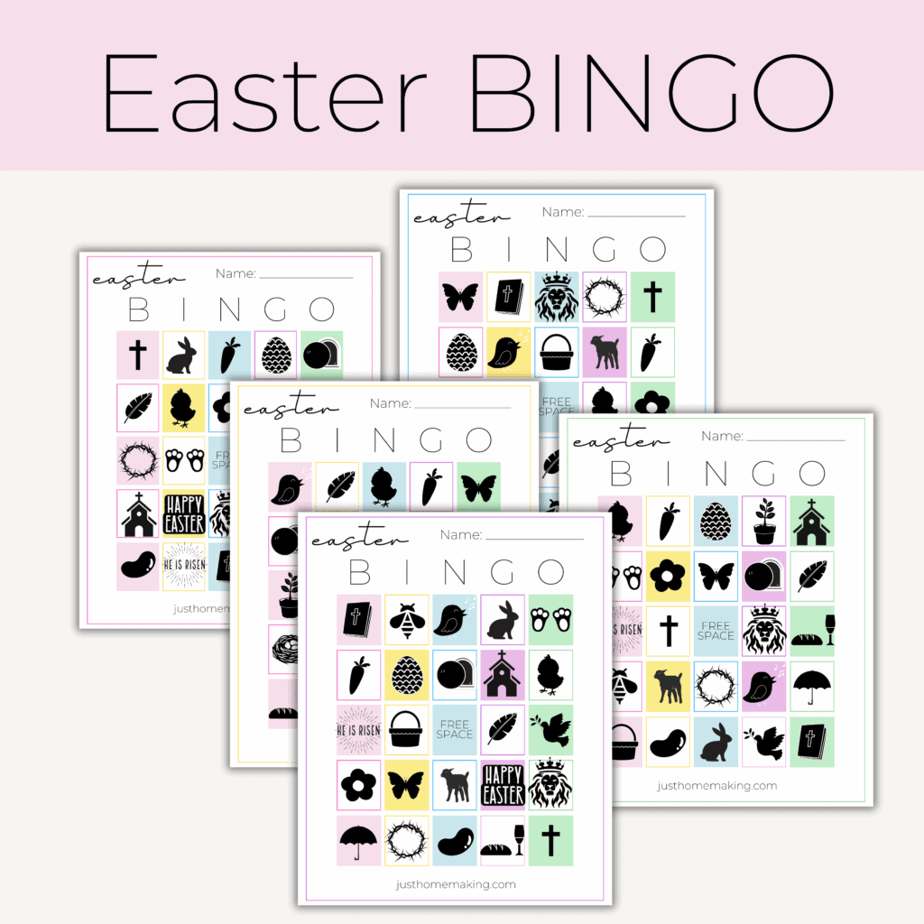 printable easter games: Easter Bingo cards
