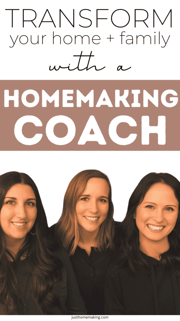 pin for pinterest: Transform your home + family with a homemaking coach