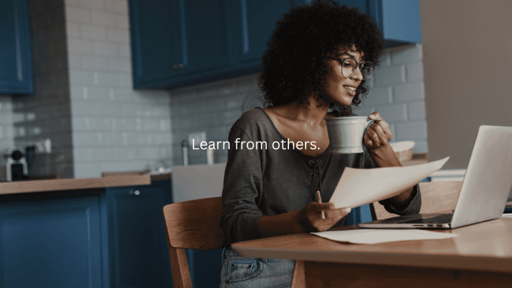 Motivation for homemakers: Learn from others.

(woman working on her computer)