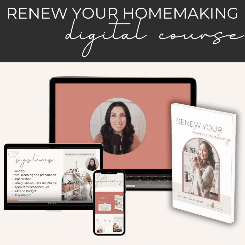 Renew your homemaking digital course