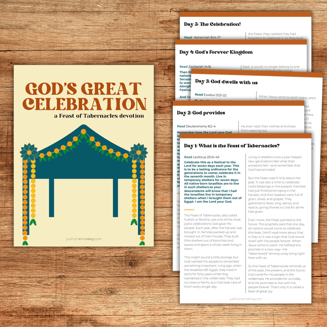 A 5-Day Christian Devotional for The Feast of Tabernacles