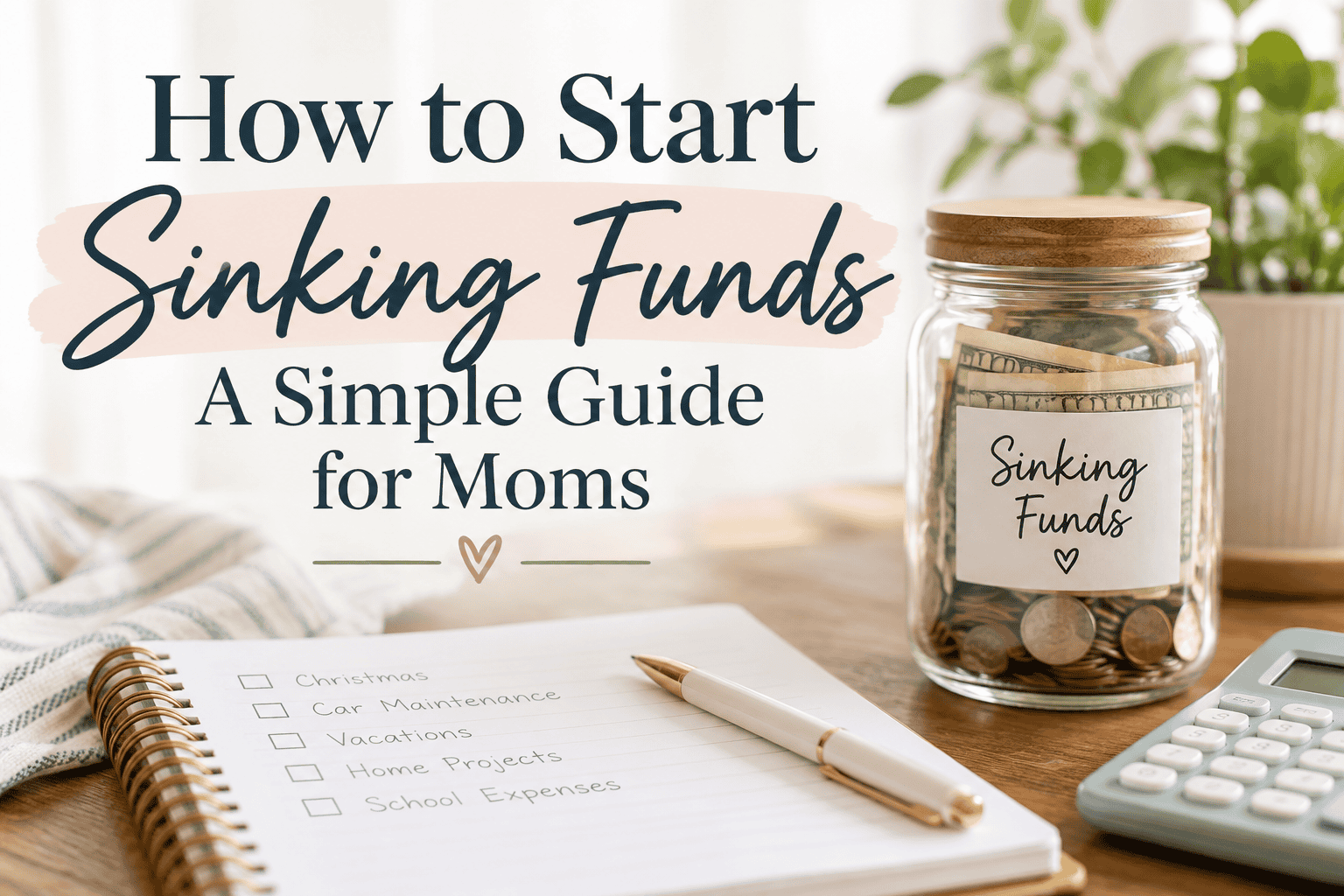 How to start Sinking Funds: A simple guide for moms